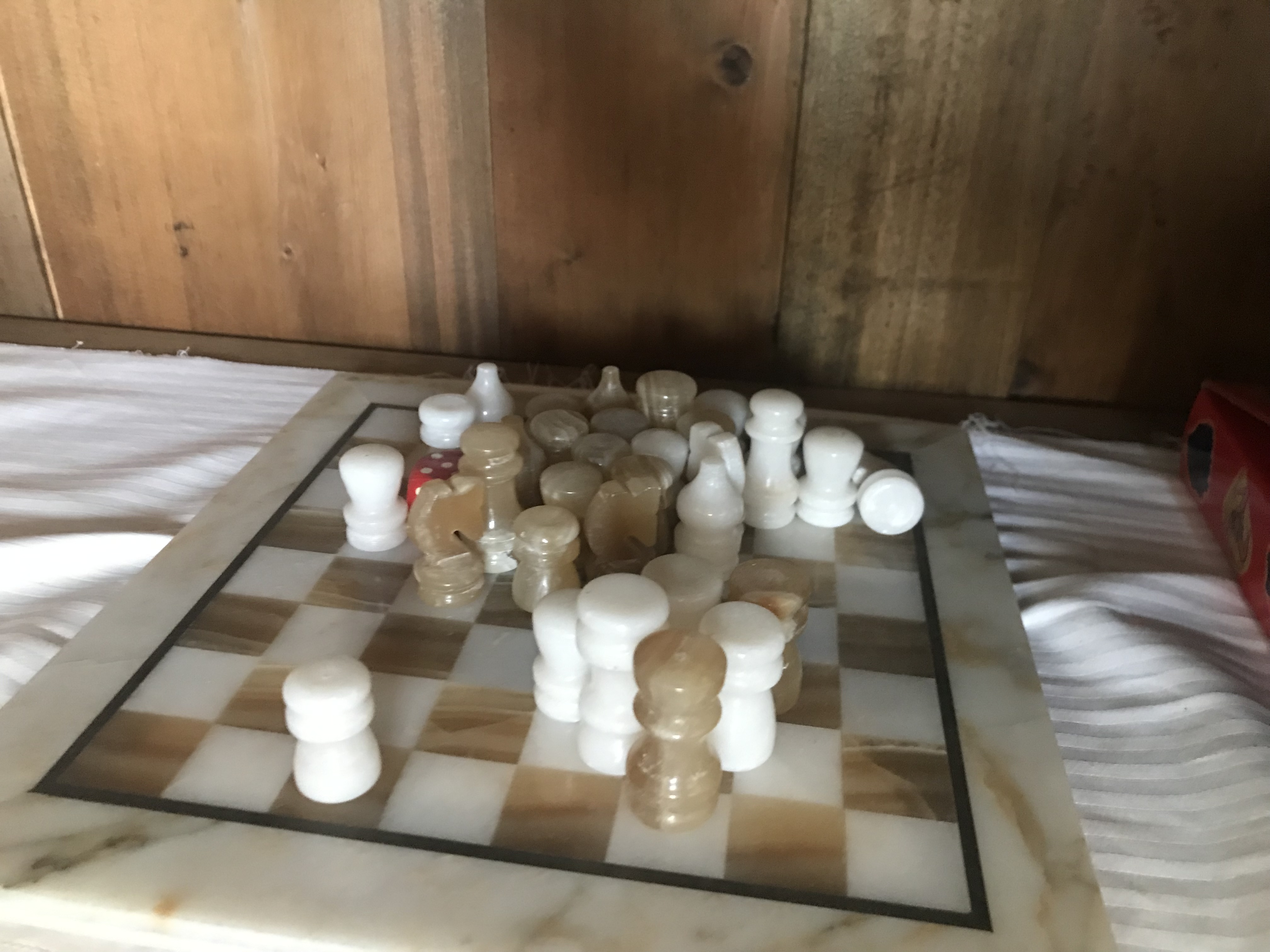 Jeu echecs marbre